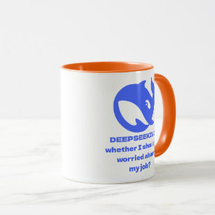 Mug DEEPSEEK Texte personnalisable modifiable personna