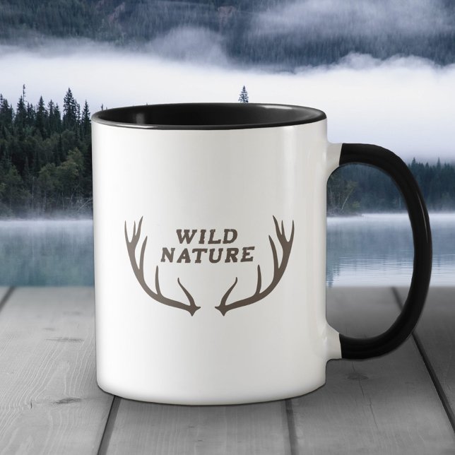 Mug Deer Antlers & Wild Nature (Deer Antlers & Wild Nature Mug)