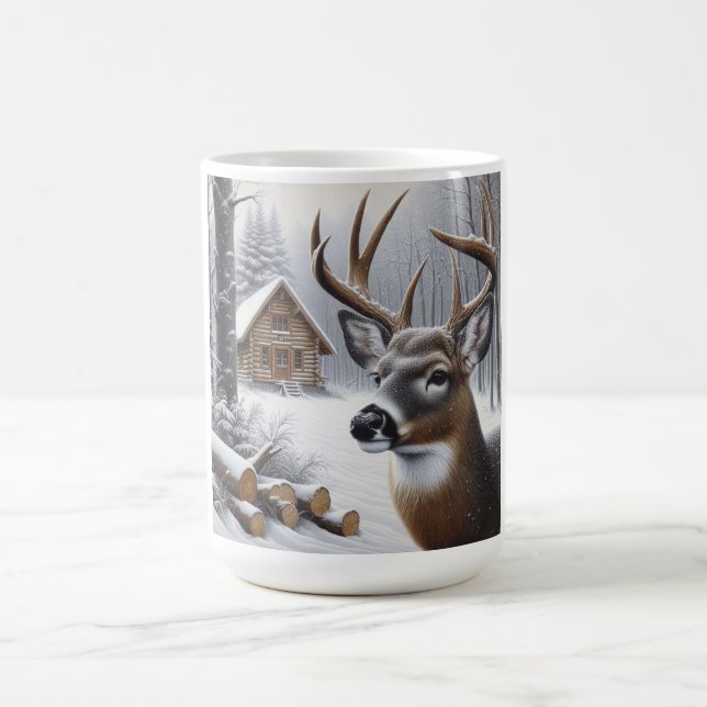 Mug Deer d'hiver/Buck art (Centre)