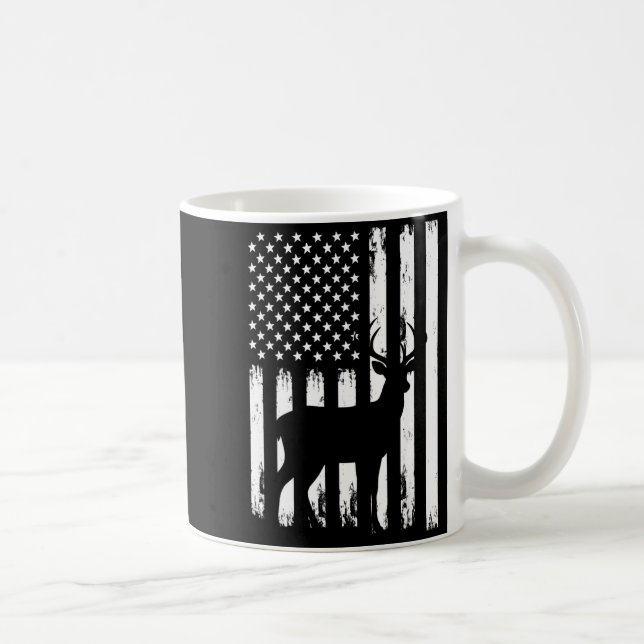 Mug Deer Hunting Hunter Camo Usa American Flag Patriot (Droite)