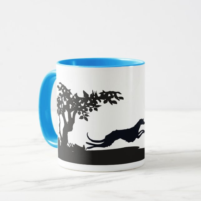 Mug Deerhound en chasse (Devant gauche)