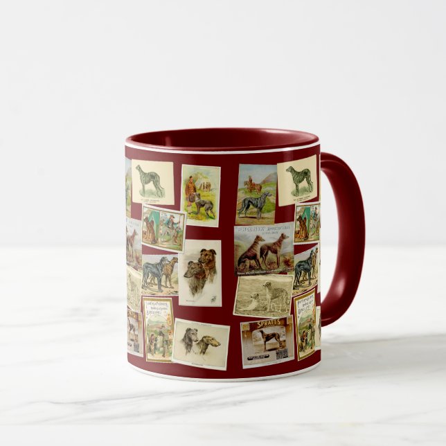Mug Deerhound Vintage (Devant droit)