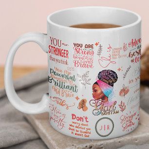 Mug Déesse   Femme afro-américaine motivante