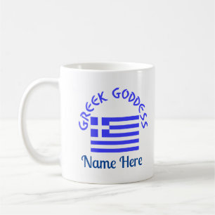 Mug Déesse grecque et drapeau de la Grèce