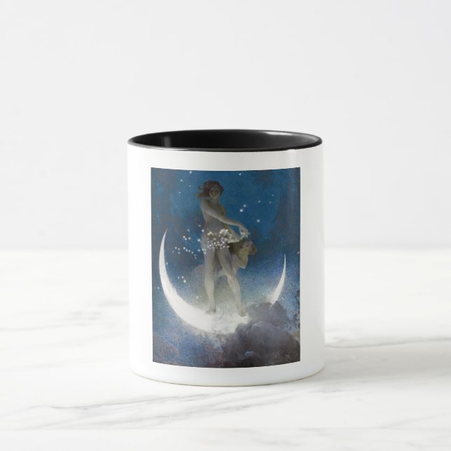 Mug Déesse Luna la nuit semant des étoiles (Centre)