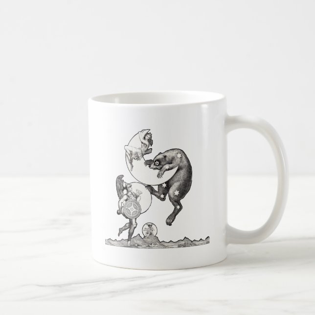 Mug Déesse lunaire céleste antique et ours Ursa Major (Droite)