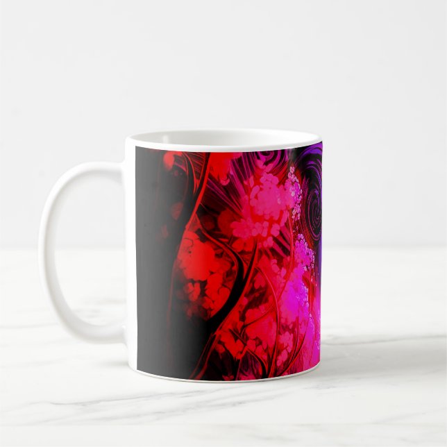 Mug Déesse néon dans une forêt enchantée (Gauche)
