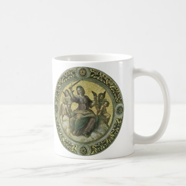 Mug Déesse romaine de la justice avec des anges par Ra (Droite)