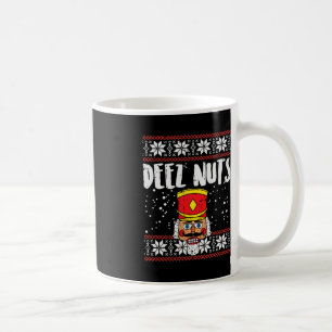 Mug Deez Nuts Nutcracker Fun Vilain Noël Mème Cadeau