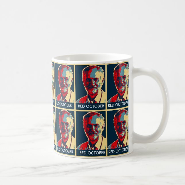 Mug défenseur de travail OCTOBRE ROUGE personnalisable (Droite)