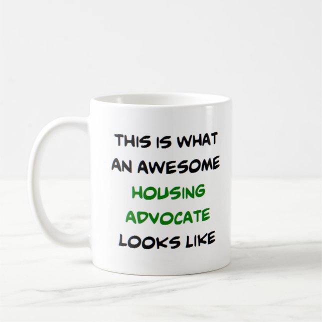 Mug défenseur du logement, génial (Gauche)