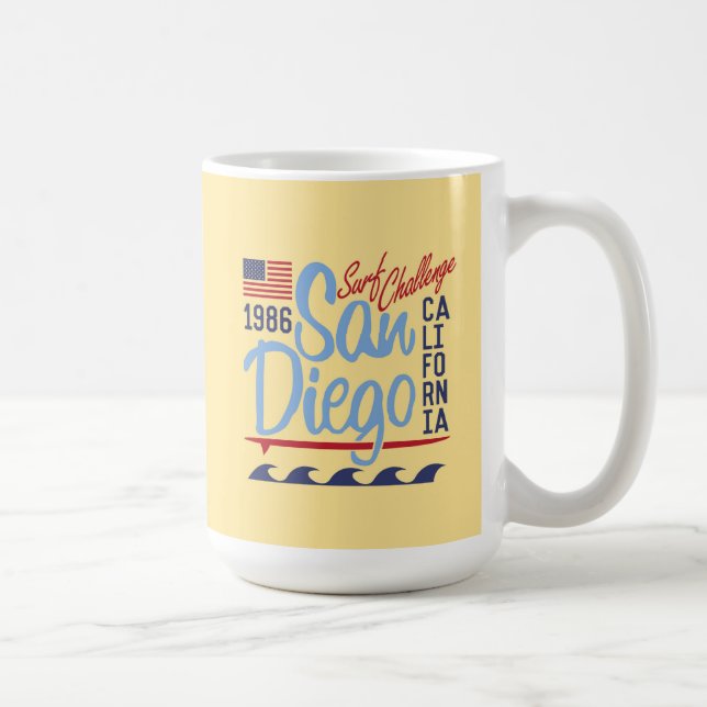 Mug Défi 1986 de surf de San Diego (Droite)