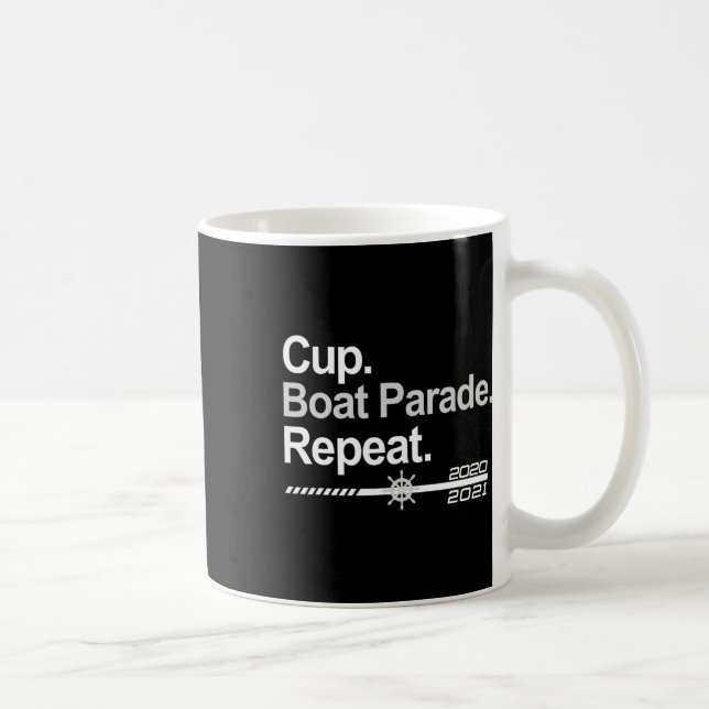 Mug Défilé de bateau à coupe répétée de fans de hockey (Droite)