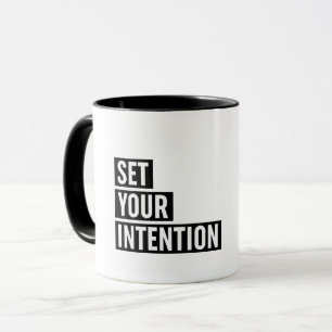 Mug Définir la typographie de votre intention