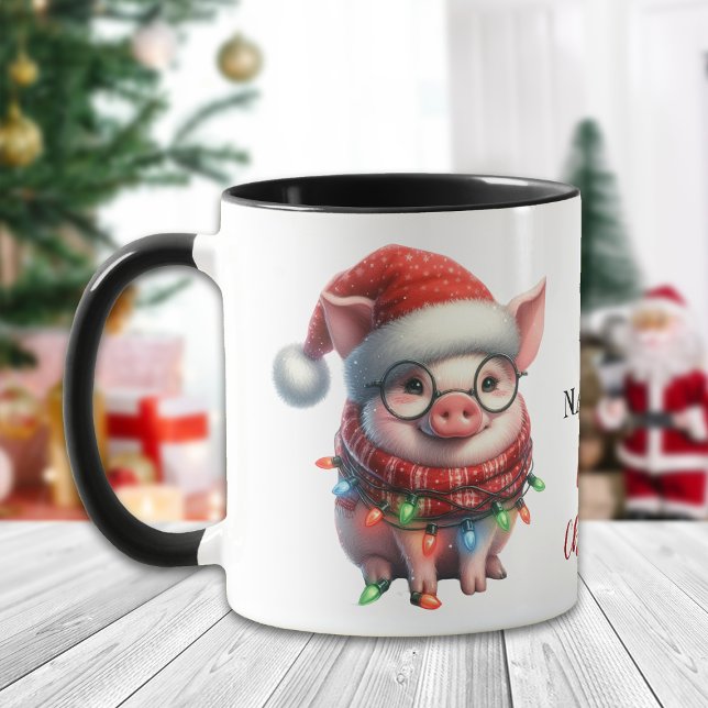 Mug Définir le cochon coquin pris dans les lumières de (Créateur téléchargé)