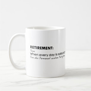 Mug Définition amusante de la retraite