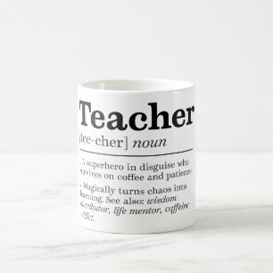 Mug Définition amusante de l'enseignant