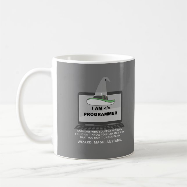 Mug Définition amusante du programmeur (Gauche)