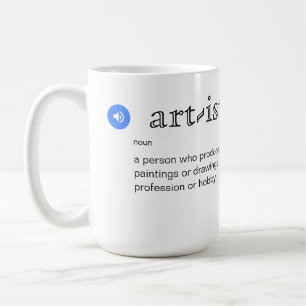 Mug Définition artistique amusante avec personnalisati