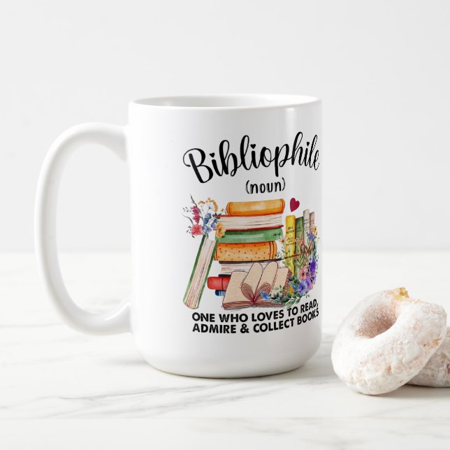 Mug Définition bibliophile (Avec donut)