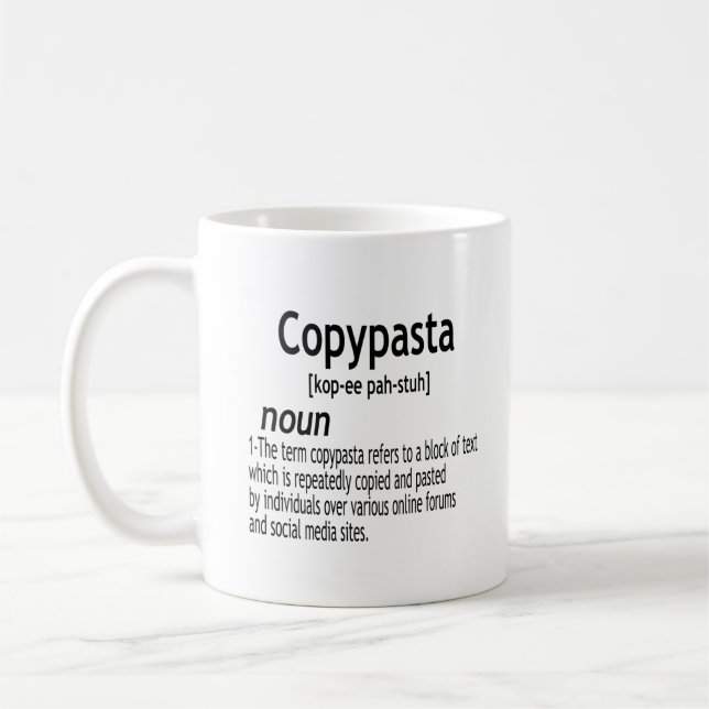 Mug Définition Copypasta (Gauche)