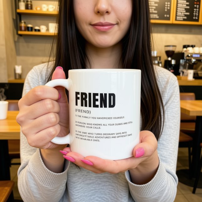 Mug Définition d'ami drôle et sincère (Créateur téléchargé)