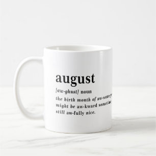 Mug Définition d'août Anniversaire