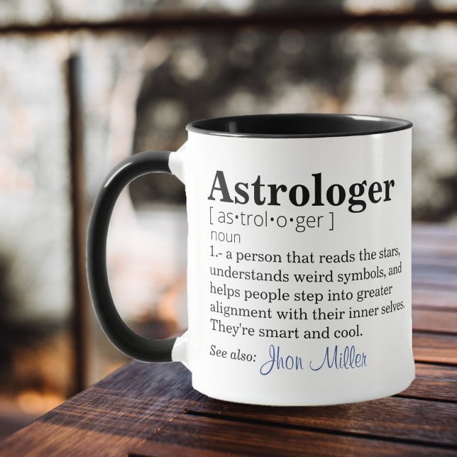 Mug Définition d'astrologue personnalisable (Créateur téléchargé)