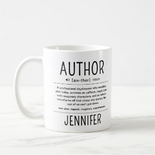Mug Définition d'auteur écrivain drôle personnalisée