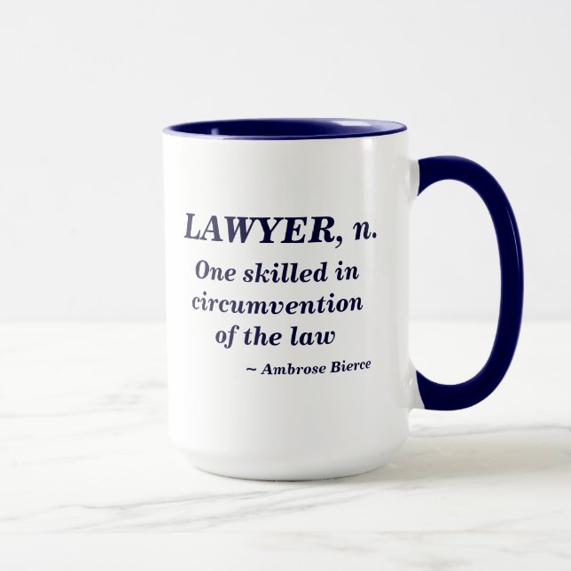 Mug Définition d'avocat (Droite)