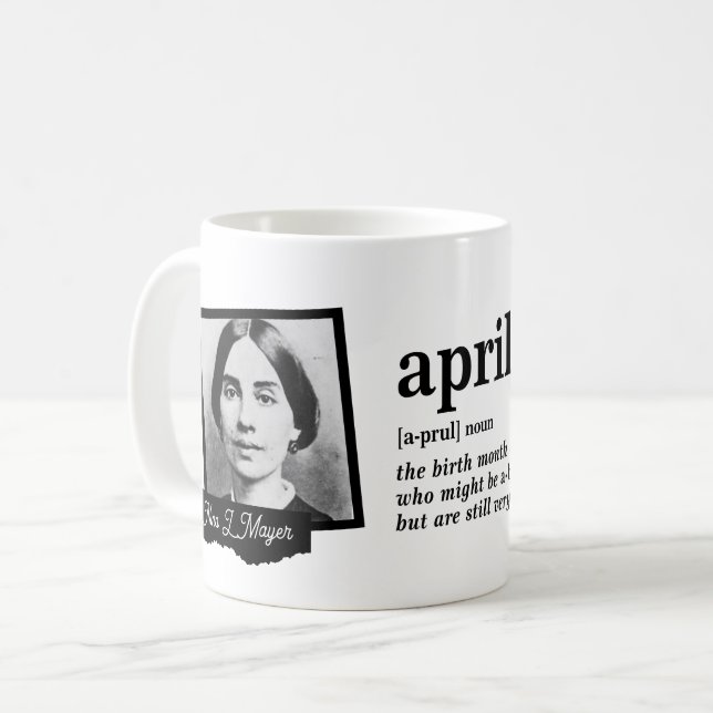 Mug Définition d'avril (Devant gauche)