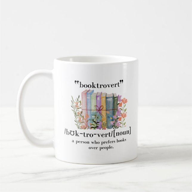 Mug Définition de "Booktrovert" (Gauche)