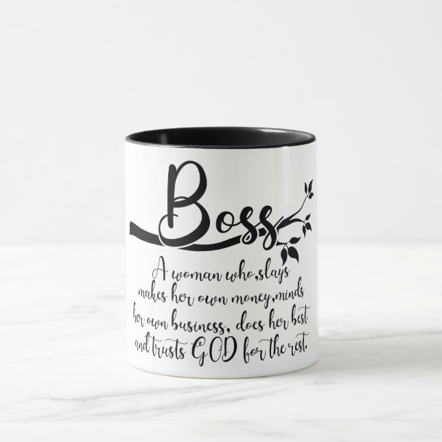Mug Définition de chef de femme inspirante (Centre)
