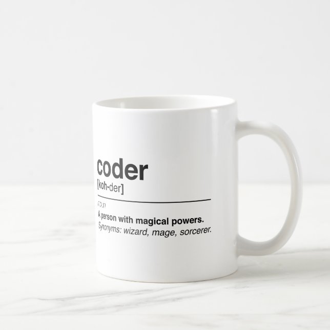 Mug Définition de codeur (Droite)