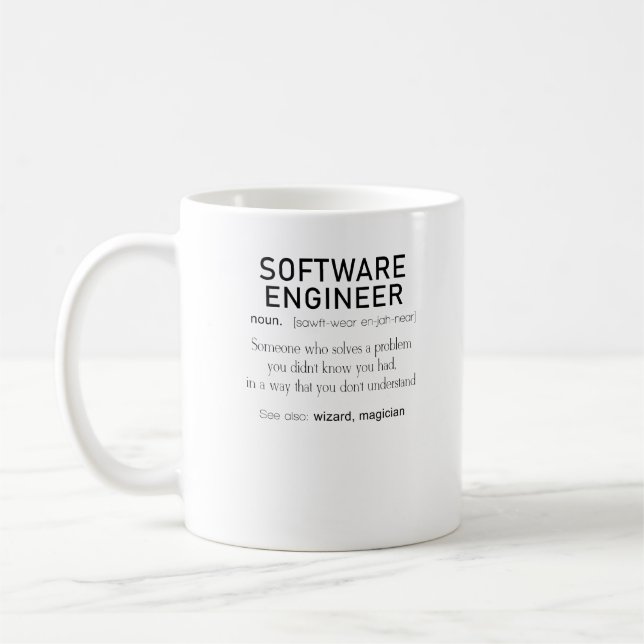 Mug Définition de codeur de définition de Software (Gauche)