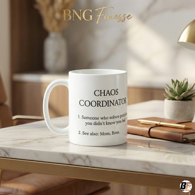 Mug Définition de Coordinateur de Chaos Drôle pour Mam (Créateur téléchargé)