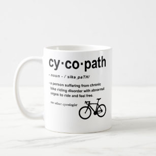 Mug Définition de Cycopath : Vélo amateur de moto amus