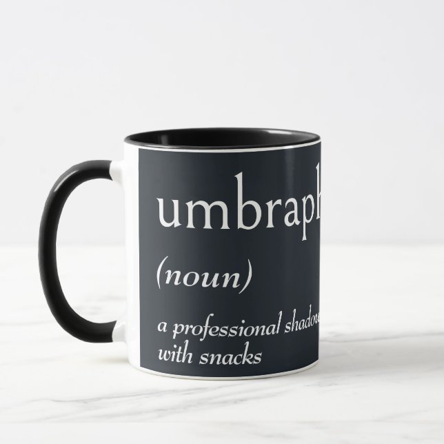 Mug Définition de dictionnaire pour UMBRAPHILE (Gauche)
