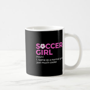 Mug Définition de fille de football 