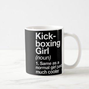 Mug Définition de fille de kickboxing drôle sports art