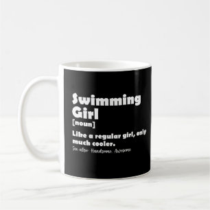 Mug Définition de fille de natation Drôles de filles n