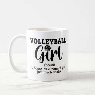 Mug Définition de fille de volley-ball