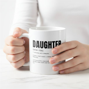 Mug Définition de fille drôle et sincère