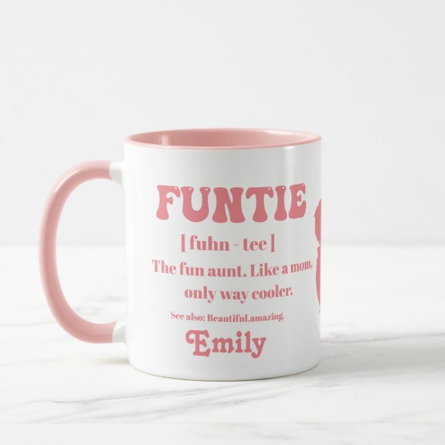 Mug Définition de fonction rétroactive Tante personnal (Gauche)