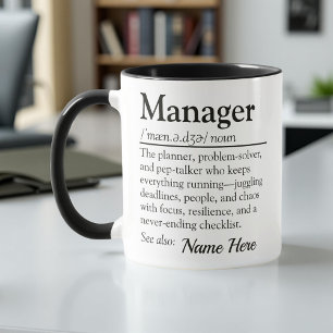 Mug Définition de gestionnaire personnalisé Appréciati