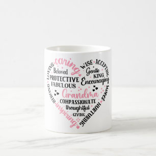 Mug Définition de grand-mère/coeur mignonne