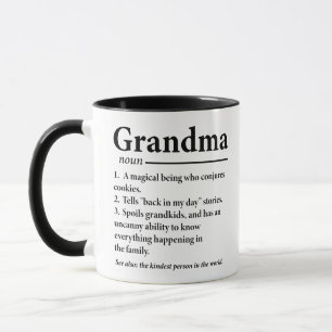 Mug Définition de grand-mère drôle grand-mère grand-mè