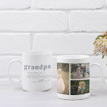 Mug Définition de Grand-père | Collage de 3 photos<br><div class="desc">Tasse à café moderne avec collage de 3 photos. Avec une définition douce de ce qu'est un grand-père, il y a de la place pour un message personnalisé, des noms et/ou une année. Ce sont des cadeaux de fête des pères parfaits pour n'importe quel papa. Un cadeau qu'il chérira toute...</div>