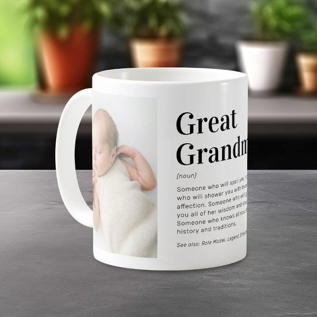 Mug Définition de Grande-Mère 2 Photo (Créateur téléchargé)