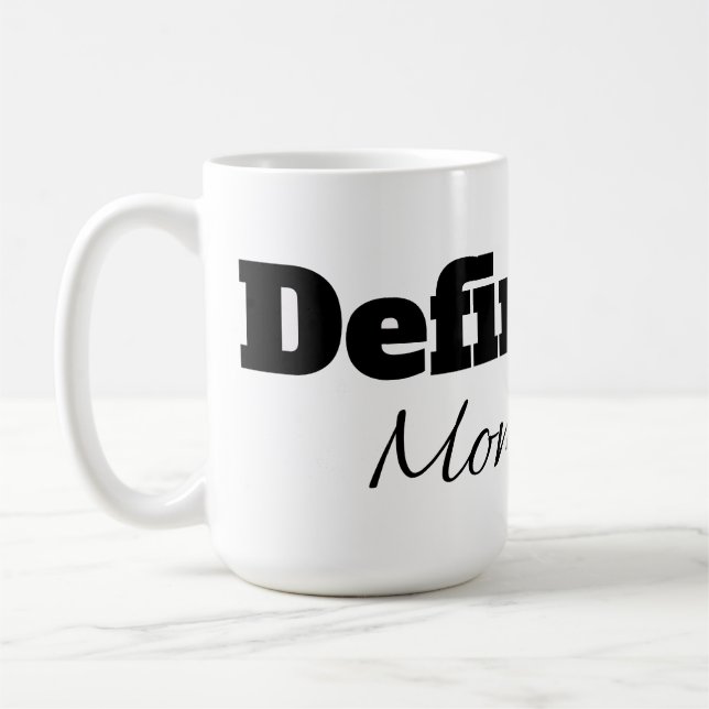 MUG DÉFINITION DE LA COUPE DE CAFÉ À L'HEURE (Gauche)